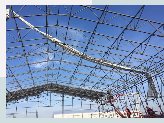 Шатровые ангары от 621 руб. в Сосновоборске и Красноярском крае