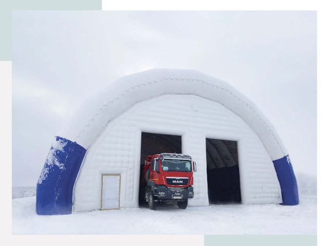 Мобильные ангары в Сосновоборске