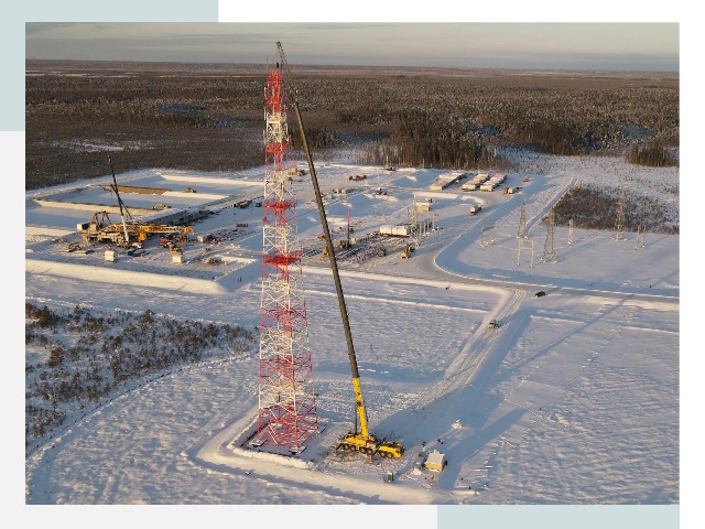 Мачты связи в Сосновоборске