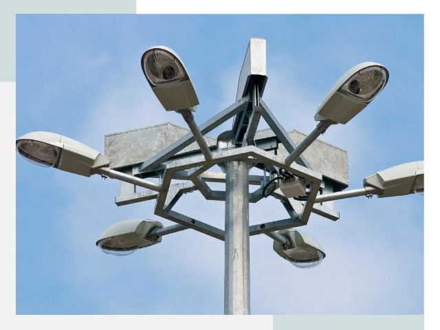 Монтаж осветительных мачт в Сосновоборске