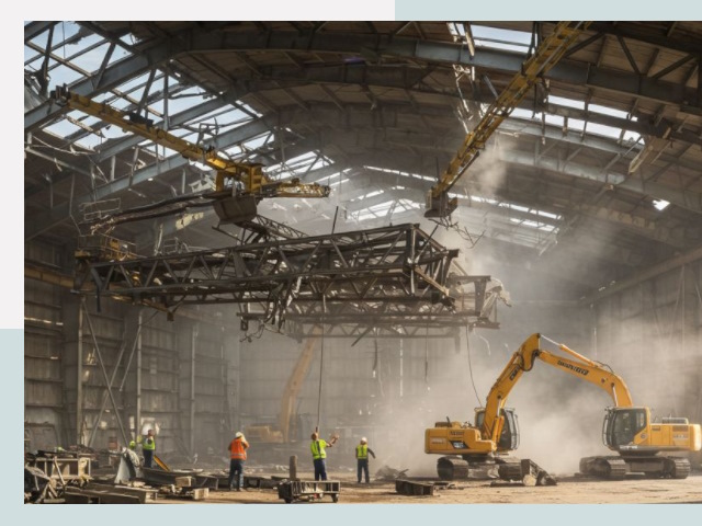 Демонтаж ангаров в Сосновоборске от 621 руб. за м²